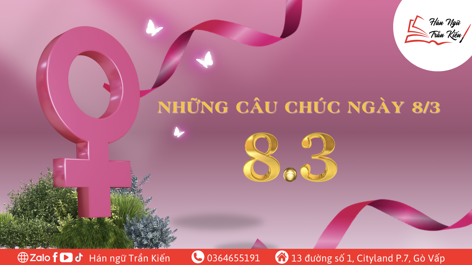 Lời chúc 8/3 bằng tiếng Trung siêu ngọt ngào