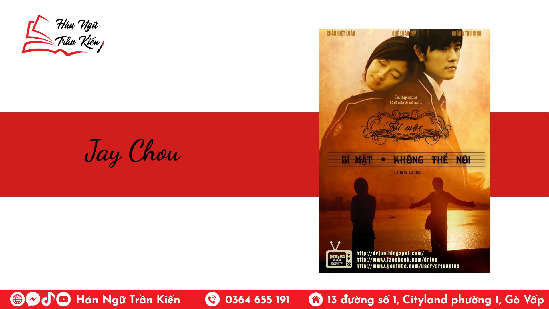 Học tiếng Trung qua 5 bài hát nổi tiếng của Châu Kiệt Luân Jay Chou