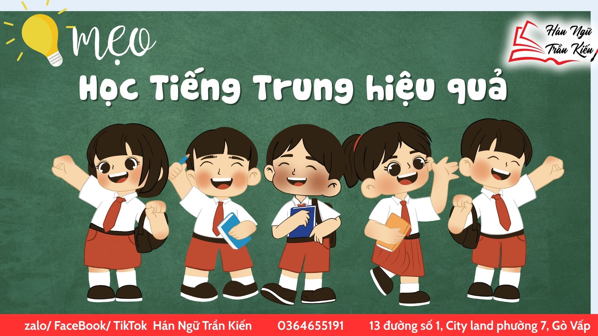 100 từ vựng tiếng Trung cơ bản dành cho học sinh tiểu học