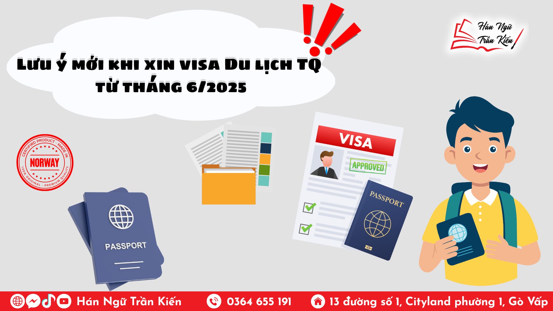 Lưu ý mới khi xin visa Du lịch TQ từ tháng 6/2025