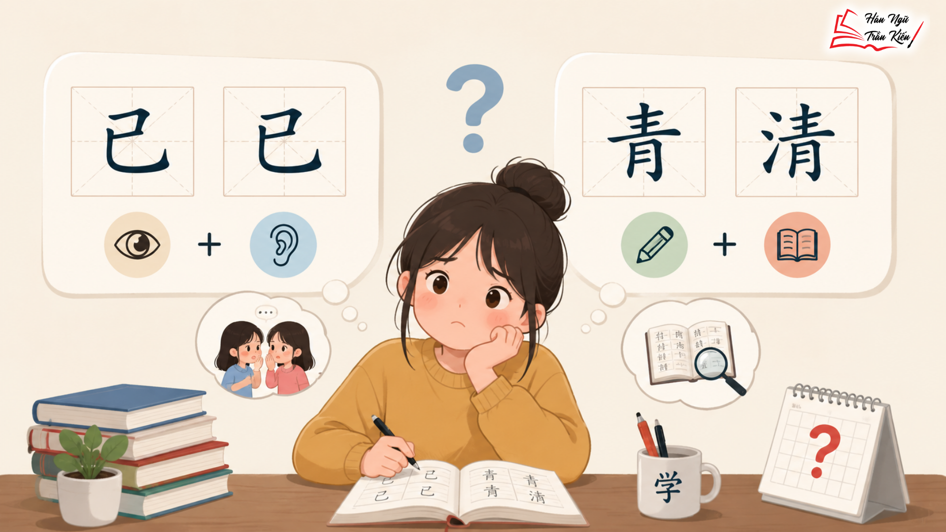 Cách Phân Biệt Các Chữ Hán Gần Giống Nhau Dễ Hiểu – Dễ Nhớ
